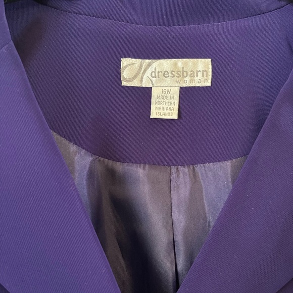 Dress Barn Purple Women's Blazer Jacket - Picture 4 of 7